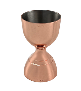 Jigger à vin en cuivre de qualité supérieure, agitateur à cocktail en verre, jigger à mélanger le vin, verre à jigger aux couleurs éclatantes et poli - Product Image 1