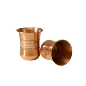 Traditional Handcrafted Hammered Pure Copper Water Cup Kitchen Barware Drinkware Luxury Copper Tumbler <b>Mug</b> - Product Image 2