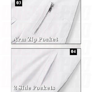 เสื้อแจ็คเก็ตบอมเบอร์ฤดูหนาวสำหรับผู้ชายแบบมีซิปปิด ปรับแต่งได้ตามต้องการ สไตล์สตรีทแวร์และเสื้อแจ็คเก็ตบอมเบอร์สำหรับทำงาน แจ็คเก็ตบอมเบอร์กันลมสำหรับผู้ชาย - Product Image 6