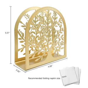 Elegante Servilletero Moderno Orgánico Hecho a Mano con Patrón Bordado de 5.31 Pulgadas de Altura para Decoración de Mesa y Uso Doméstico - Product Image 1