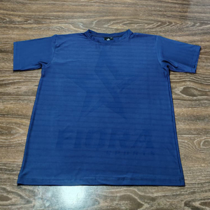 T-shirt vierge en gros pour hommes, mélange coton polyester bleu, col rond, manches courtes, personnalisable avec logo, idéal pour la gym et le sport - Product Image 2