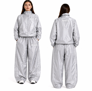 Custom Women's Fleece Lined Zipper Jacket <b>Pants</b> Set High Street Style Quick Dry 100% Polyester Winter Tracksuit ONEAPEX - Product Image 6