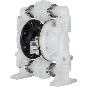 Pompa a Doppio Diaframma in Polipropilene da 1 Pollice ad Aria Compressa, 30GPM, 120PSI Pressione Massima, Bassa Potenza Nominale per Uso Chimico Industriale - Product Image 1