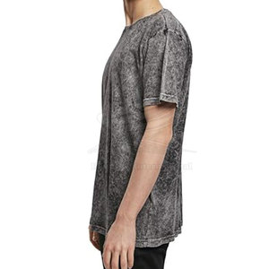T-shirt décontracté pour homme en coton 100% de qualité supérieure, délavé à l'acide, respirant, personnalisable OEM, fabriqué au Pakistan, prix de gros - Product Image 2
