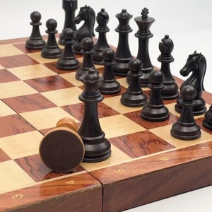 ILAHI's Eco-Friendly Rustic Polished Rectangle <b>Chess</b> <b>Board</b> Game 100% Handmade Pure Wood Animal/Love Style Customized Size <b>Chess</b> - Product Image 2