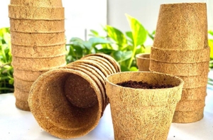 Pot en fibre naturelle de noix de coco – Jardinière respirante et biodégradable pour le jardinage biologique et la propagation des plantes - Product Image 6
