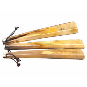 Corne de buffle compacte corne de chaussure taille de poche voyage amical léger à la main poli chaussures à outils naturels - Product Image 6