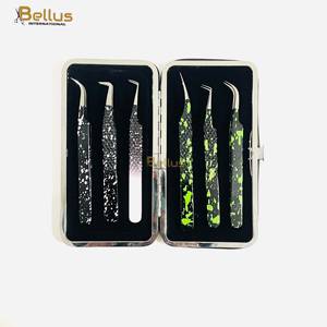 แหนบต่อขนตาปลายไฟเบอร์ 90 องศา พร้อมจี้ตกแต่ง รับทำโลโก้ ขายส่ง - Product Image 3