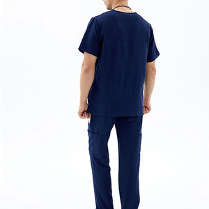Uniformes Médicos para Hombre, Conjuntos de Tela Elástica Suave y Transpirable, Diseño Elegante, Tallas Grandes, Uniformes Médicos Personalizados para Farmacia - Product Image 2
