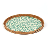 Plateau de service personnalisé en nacre, plateau en rotin en forme de poisson, design coquillage, plateau de rangement artisanal, objet décoratif pour la maison