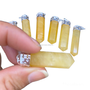 Pendentif Crayon en Quartz Golden Healer Fait Main, Toucher Réel, pour Collier, Vente en Gros - Product Image 4