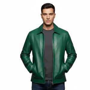 Mens High Quality Sheep Skin <b>Waterproof</b> Eco Friendly Fashion <b>Jacket</b> OEM Custom Factory Supplier Wholesale <b>Warm</b> Leather <b>Jacket</b> - Product Image 1