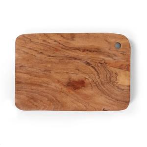 Planche à découper rectangulaire en bois de qualité supérieure avec trou de suspension, surface pratique, design durable pour la préparation et le service quotidiens - Product Image 1