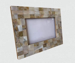 Designer Mother Of Pearl <b>Photo</b> Frame Custom Shell Mosaic Handmade Picture <b>Holder</b> For Luxury Interior Decoration - Product Image 1