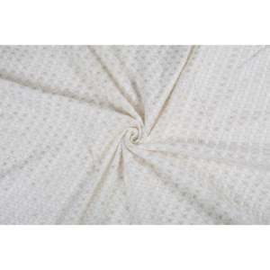 Tissu Georgette Off-White Teintable avec Broderie de Paillettes Dorées, Largeur 44 Pouces, Vendu au Mètre - Product Image 4