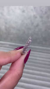 Anillo de Boda de Oro de 14K, Elegante, Estilo U, con Diamante Cultivado en Laboratorio de Corte Brillante Redondo, Fabricante de Joyería al por Mayor y al Detal - Product Image 2