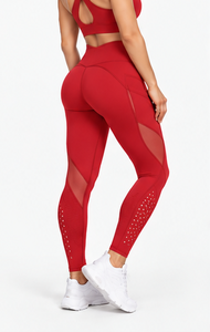 <b>Women</b> Gym <b>Leggings</b> High Waist <b>Compression</b> Squat Proof Workout Yoga Pants Quick Dry Moisture Wicking Seamless Stretch Factory - Product Image 3