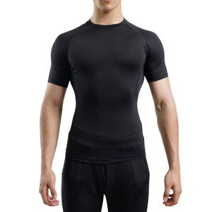 <b>Mens</b> Custom <b>Compression</b> T-<b>Shirt</b> Wholesale Quick Dry Breathable Eco-Friendly Anti-Bacterial Sportswear Fitness Running Gym - Product Image 2