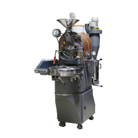 Torréfacteur à café LBN 0,5 kW à gaz en acier inoxydable avec contrôle automatique de la température, machine de restauration commerciale, couleur noire, facile à utiliser
