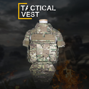 เสื้อกั๊กยุทธวิธีแบบปลดเร็ว MOLLE ลายพรางป้องกันเต็มรูปแบบสำหรับกิจกรรมกลางแจ้ง (ผ้าไนลอน 1000D) - Product Image 5