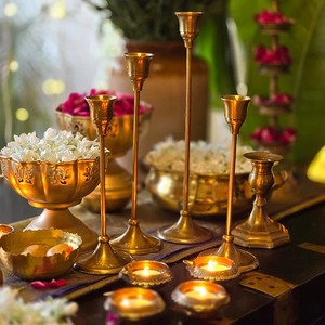 Premium Candle Stand Durable Construction With Elegant Finish Ideal For Home <b>Decor</b> <b>Table</b> Centerpiece And Long Lasting Luxury use - Product Image 4