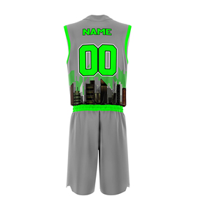 Nouvel ensemble uniforme d'été unisexe grande taille en polyester 100% à séchage rapide, personnalisable, pour entraînement de basketball (maillot sans manches et short) - Vente en gros - Product Image 2