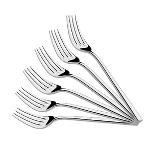 Mirror Polished 6 Pieces Cutlery Stainless Steel <b>Fork</b> <b>Dessert</b> Handicrafts Flatware set Top Selling Sale - Product Image 6
