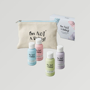 Ensemble de soins corporels I m Not a Baby Travel Trial Kit 40ml, Nettoyant visage pour enfants 150ml, Fabriqué en Corée, Assortiment - Product Image 4