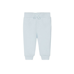 Pantalones Deportivos de Algodón Azul Claro para Bebés, Cintura Elástica, Diseño Casual Simple, para Primavera - Product Image 1