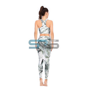 Conjunto Deportivo de Yoga de 2 Piezas para Mujer, Shorts de Cintura Elástica, Transpirables, Ajustados, Tela Inteligente, Casual, para Correr - Product Image 5