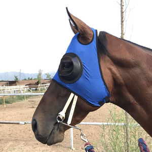 Voile anti-mouches ultra-légère pour chevaux, maille fine, ajustement confortable, protection équestre pour le visage, anti-insectes, couvre-yeux pour chevaux - Product Image 2