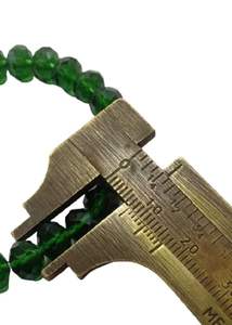 Bracelet rond à facettes en pierre d'obsidienne vert foncé Feng Shui fait à la main pour hommes et femmes, taille 8-10 mm, bijoux de mode énergétiques - Product Image 3