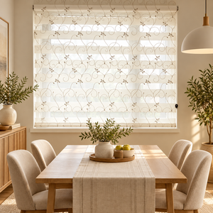 Persianas Enrollables Eléctricas Zebra WINHOME Serie Sistema Normal para Ventanas Corredizas - Diseño Moderno, Duraderas e Impermeables, Modelo EX11-NORMAL - Product Image 1