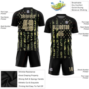 Ensemble de football personnalisé sublimé pour hommes |   Tenues de football professionnelles pour toute l'équipe |   Kits anti-humidité haute densité - Product Image 3
