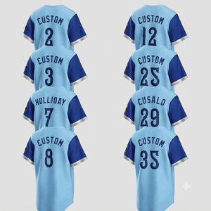 Custom Unisex Adult Baseball Jersey Silk Screen Printed Breathable Quick Dry Custom Team <b>Name</b> Embroidery Softball Shirt - Product Image 1