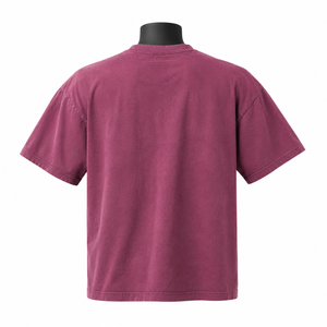 Camiseta de Jersey Lisa de Corte Regular con Lavado Vintage Personalizado |   Ropa Urbana para Hombre, 100% Algodón, Secado Rápido, Ecológica, OEM ODM - Product Image 2