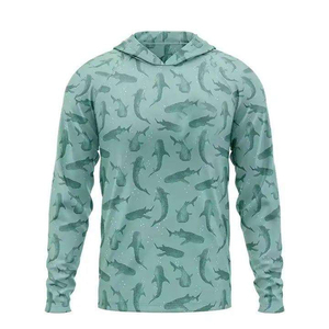 Hoodie de pêche personnalisé anti-UV à manches longues, sublimation, séchage rapide, jersey, pour homme - Product Image 3