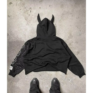 Wholesale Cotton Hoodies Custom Printed Embroidered Oversized Pullover Sweatshirt Unisex Private Label OEM ODM Supplier - Product Image 2