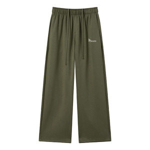 Pantalon de survêtement unisexe en coton surdimensionné – Joggers amples à jambe large avec cordon de serrage, vierges pour impression personnalisée - Product Image 1