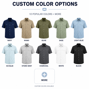 Chemise de pêche haute qualité UPF50+ protection UV séchage rapide personnalisable homme femme boutonnée OEM ODM vente en gros - Product Image 5