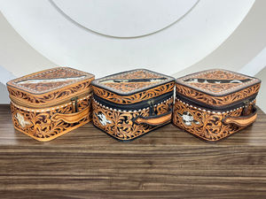 Nouvelle trousse de maquillage en cuir véritable de haute qualité, fabriquée à la main, élégante, avec fermeture éclair, étui à bijoux pour femmes, organiseur de voyage de luxe - Product Image 5