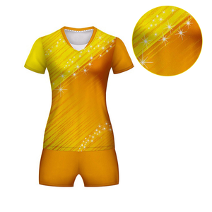 Latest Design Comfortable Hot Selling Custom Logo Printing Cheap Women's Volley Ball Uniform Sets OEM <b>100</b>% <b>Polyester</b> - Product Image 2