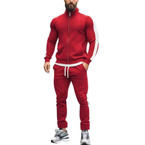 Ensemble de survêtement décontracté pour homme, veste de sport à manches longues, respirant, pour le fitness, deux pièces, pour le printemps et l'automne - Product Image 4