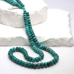 ลูกปัดเทอร์ควอยซ์สีน้ำเงินและสีดำธรรมชาติทรงเหลี่ยมขนาด 6 มม. 7.5 มม. สำหรับทำเครื่องประดับ - Product Image 5