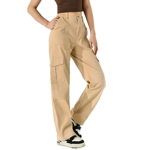 Pantalones de Moda para Mujer 2026, Pantalones Casuales con Logotipo Personalizado, Pantalones Anchos de Mezclilla Estilo Boyfriend para Damas - Product Image 2