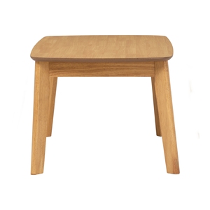 Scandinavian KD Design Furniture Natural Oak Accent <b>Table</b> with <b>Curved</b> Edges and Malaysian Oak Legs for Living Room from Malaysia - Product Image 3