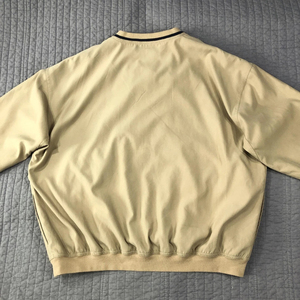 Sudadera con capucha para hombre, color beige, cuello en V, cortavientos, camisa de golf, chaqueta con forro de poliéster, venta al por mayor con logotipo OEM, nombre del equipo personalizado - Product Image 5