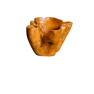 แจกันไม้สักลายดอกไม้แบบเรียบง่าย งานฝีมือคุณภาพพรีเมียมจาก ARTERRA - Product Image 1