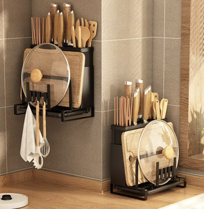 Organizador de Cocina Multifuncional para Encimera, Soporte para Cuchillos, Tapas de Ollas y Tablas de Cortar, OEM/ODM - Product Image 5