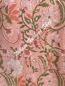 Nouveauté Mini robe maxi en coton indien imprimée de fleurs pour femmes, robe d'été à encolure hanley pour femmes - Product Image 5